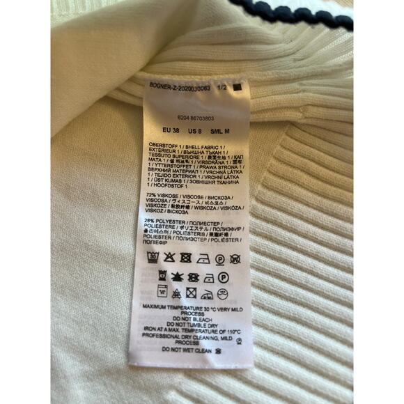 Bogner women’s winter sweater size 8 front chest pocket mountains apres top - Picture 7 of 7